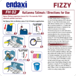 FH 02 FIZZY KLOR BAZLI, SIVI, ALKALİ KÖPÜKLÜ HİJYENİK TEMİZLEYİCİ - Görsel 3